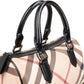 Burberry Nova-Check Monogram Boston Handbag