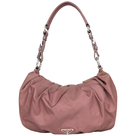 Prada Nylon Triangle Hobo Bag