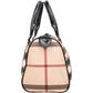 Burberry Nova-Check Monogram Boston Handbag