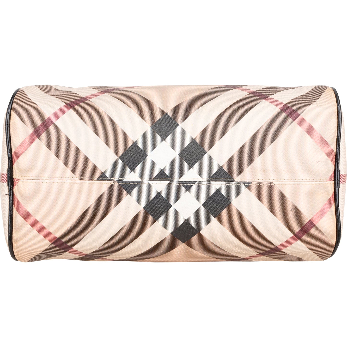 Burberry Nova-Check Monogram Boston Handbag