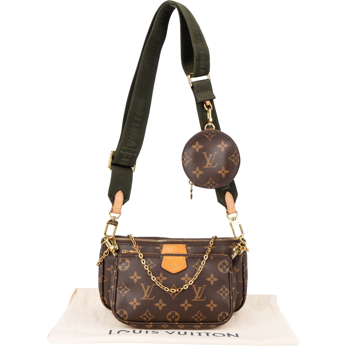 Louis Vuitton Canvas Monogram Multi Pochette Crossbody Bag M44813