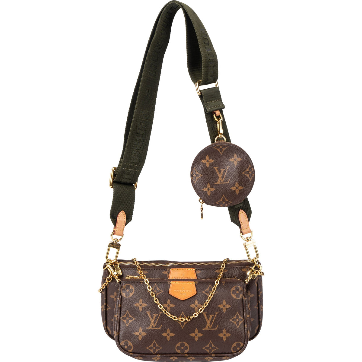 Louis Vuitton Canvas Monogram Multi Pochette Crossbody Bag M44813