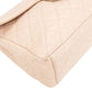 Chanel Quilted Caviar Leather Palladium Jumbo Single Flap Crossbody Bag