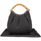 Gucci GG Monogram Bamboo Handbag
