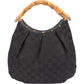 Gucci GG Monogram Bamboo Handbag