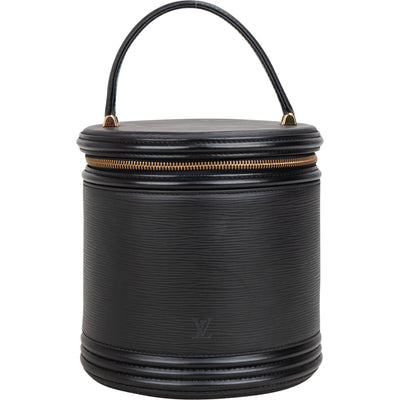 Louis Vuitton Noir Epi Leather Cannes Vanity Handbag