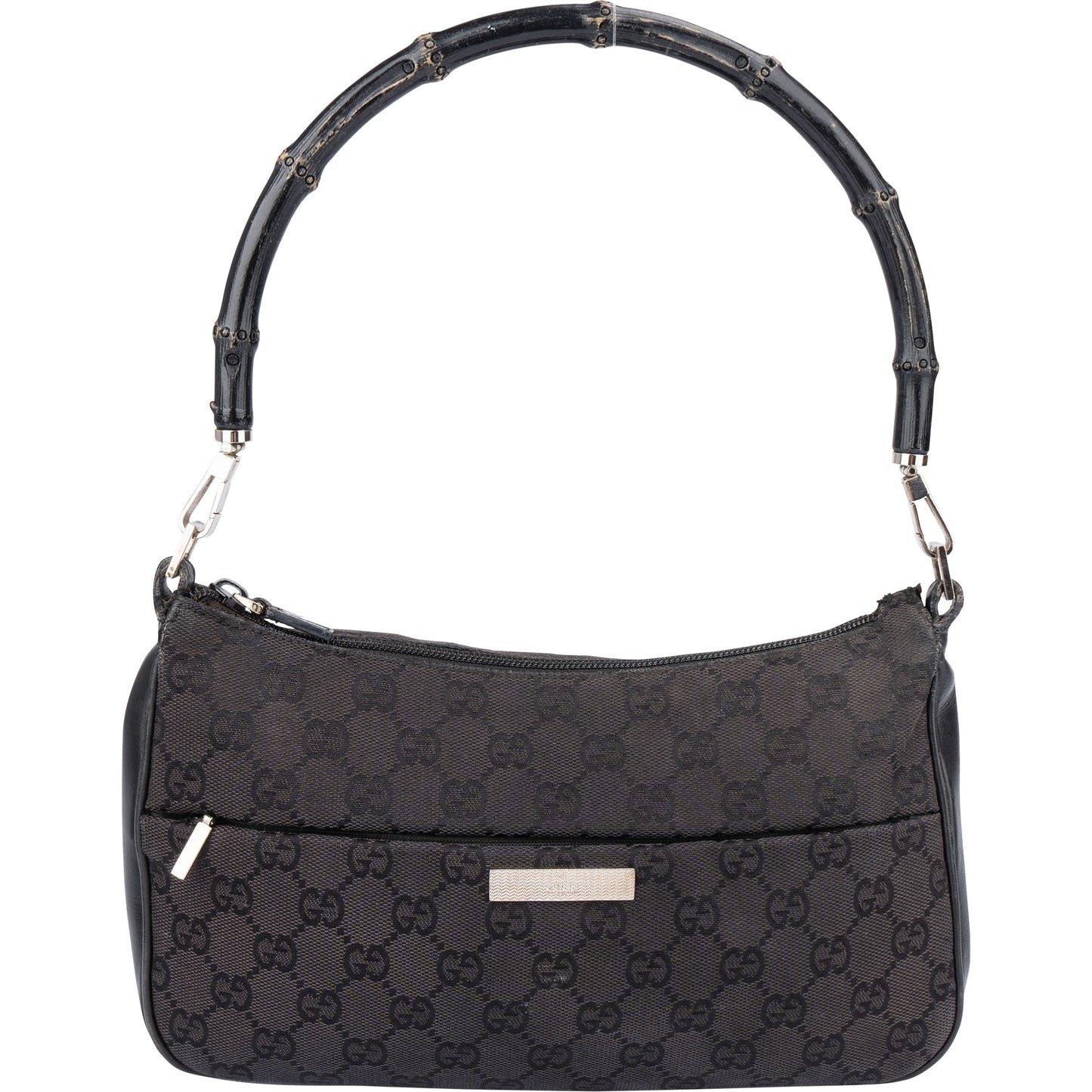 Gucci GG Monogram Bamboo Handbag
