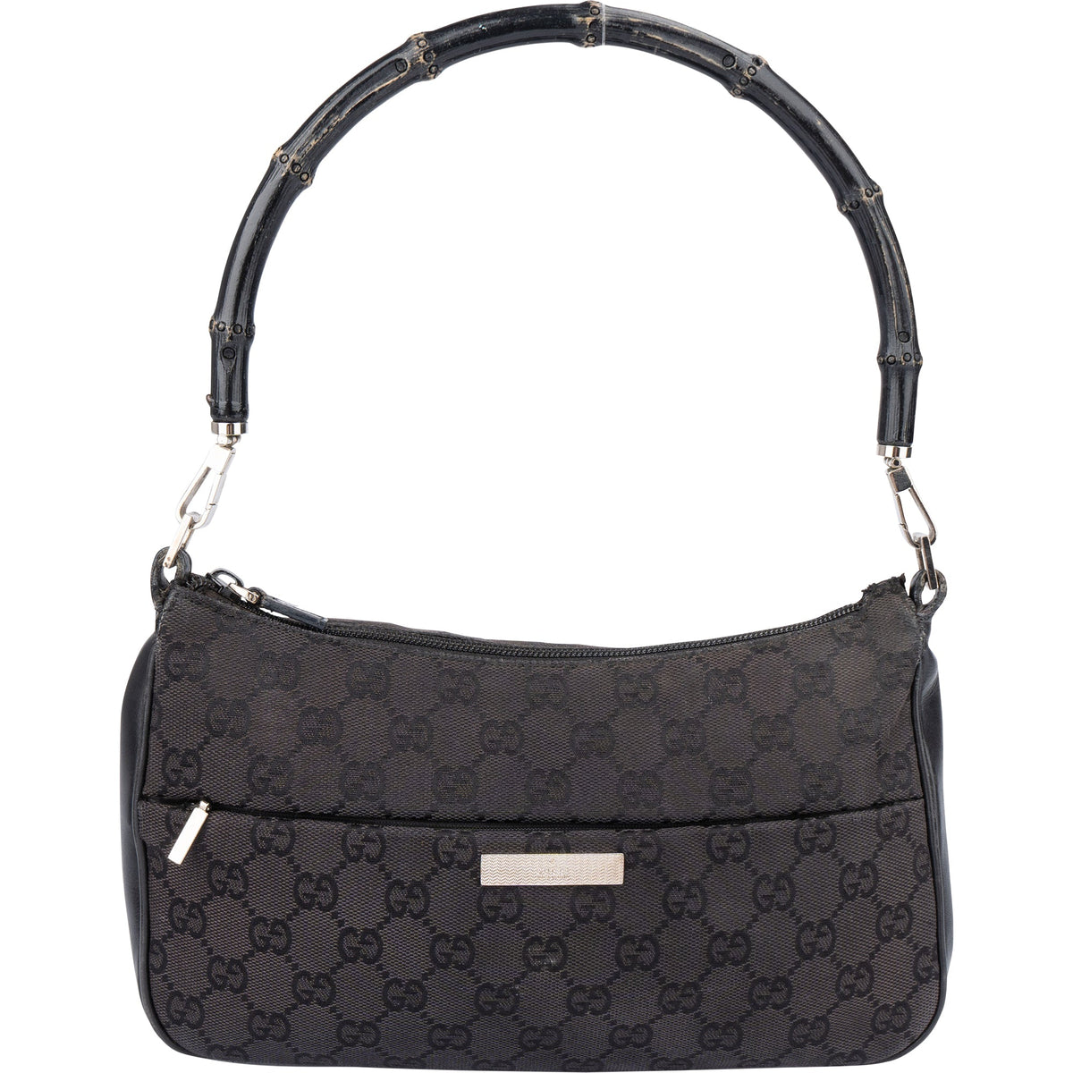 Gucci GG Monogram Bamboo Handbag