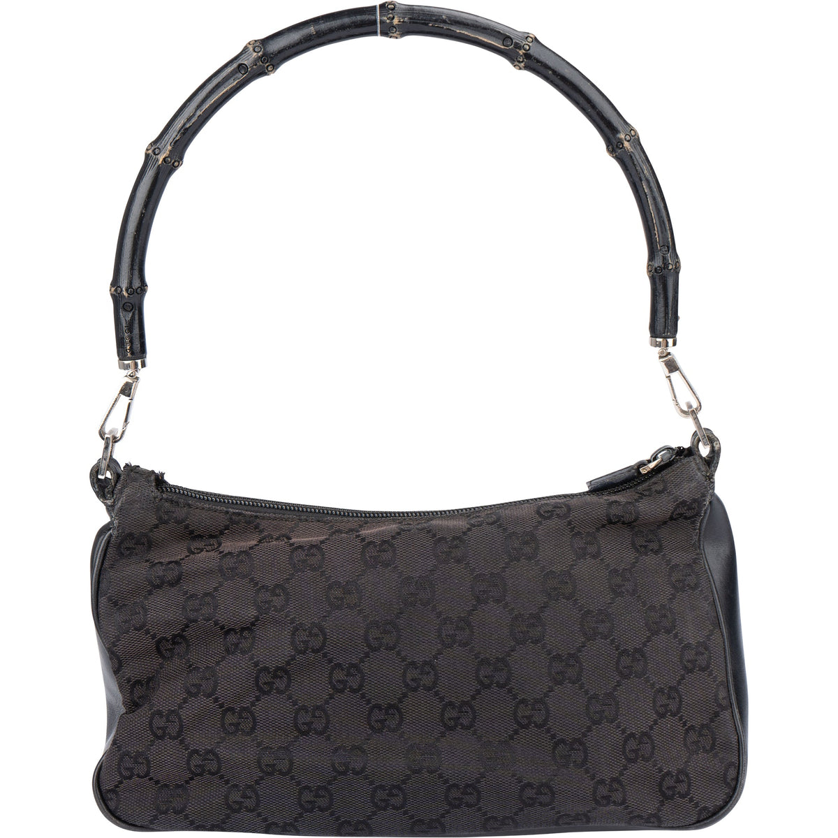 Gucci GG Monogram Bamboo Handbag