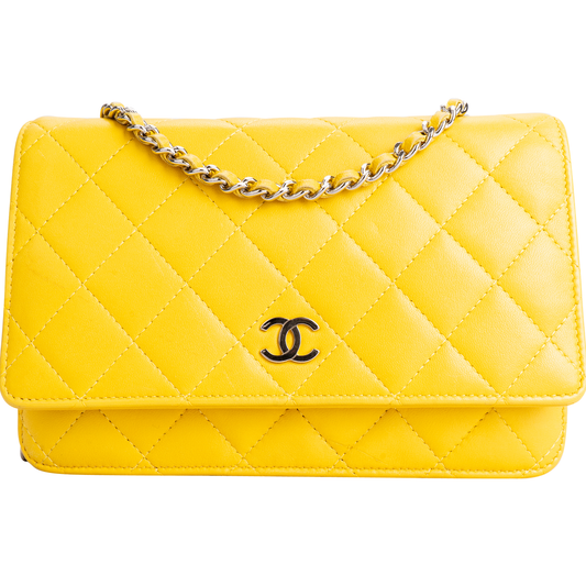 Chanel Quilted Lambskin Wallet On Chain Crossbody Bag