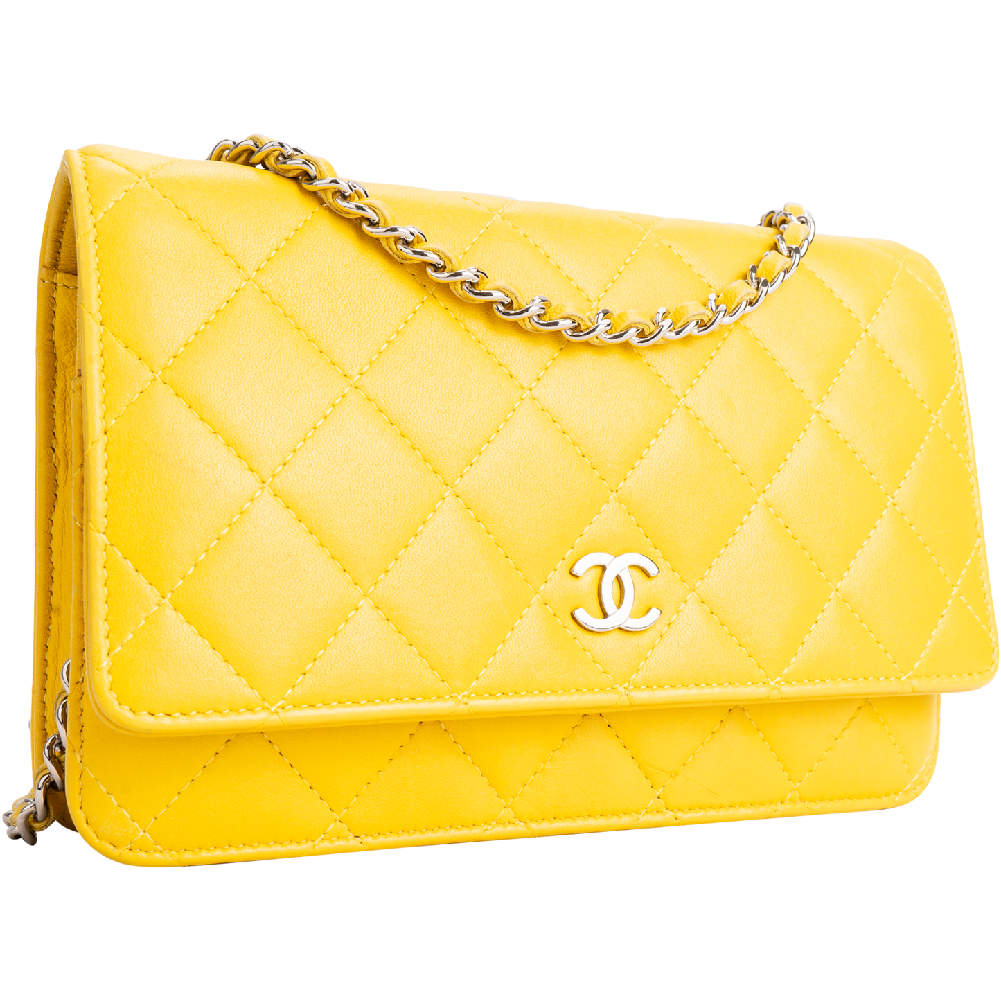 Chanel Quilted Lambskin Wallet On Chain Crossbody Bag