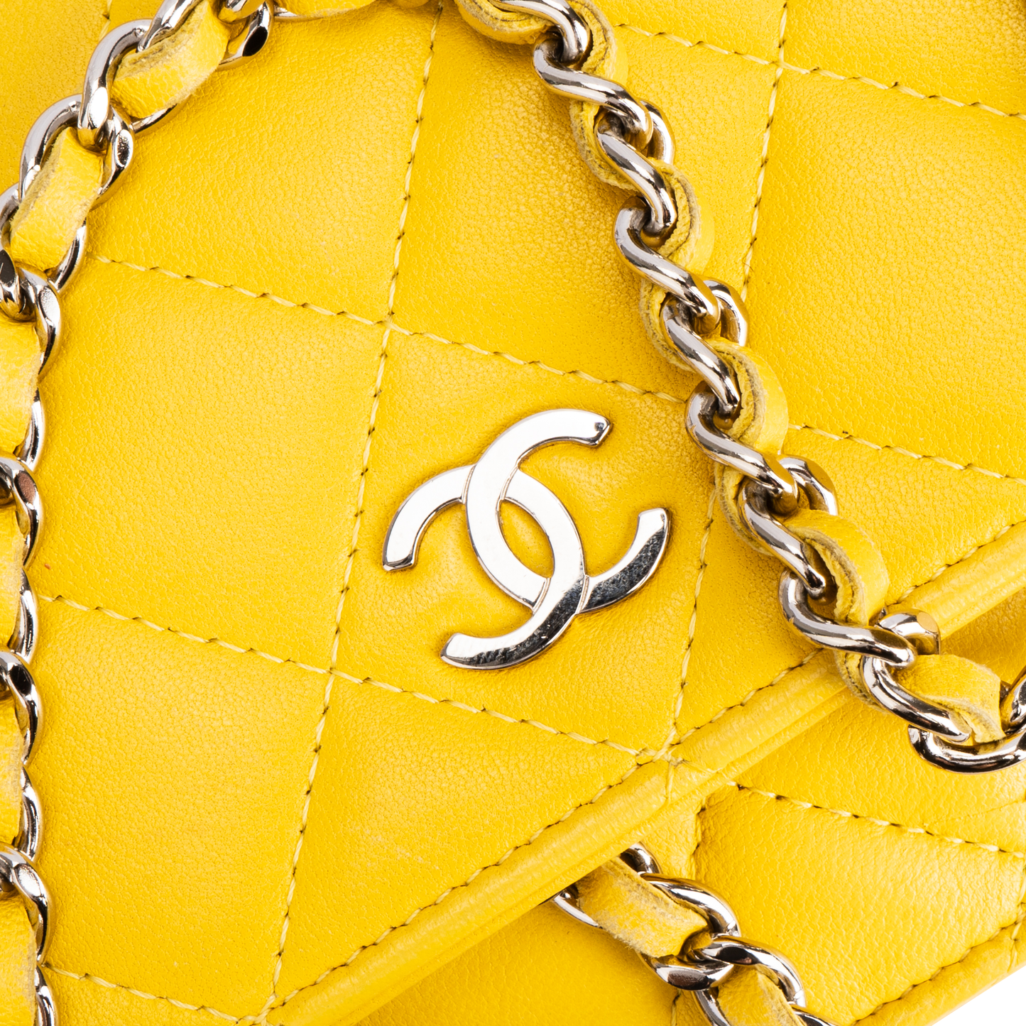 Chanel Quilted Lambskin Wallet On Chain Crossbody Bag