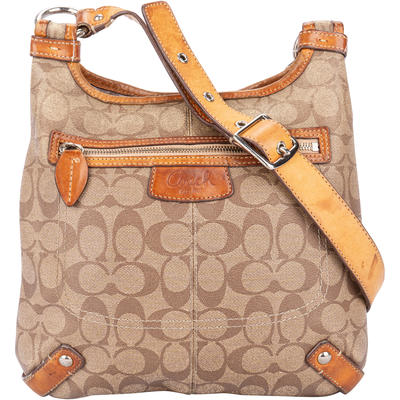 Coach Monogram Hobo Crossbody Schultertasche