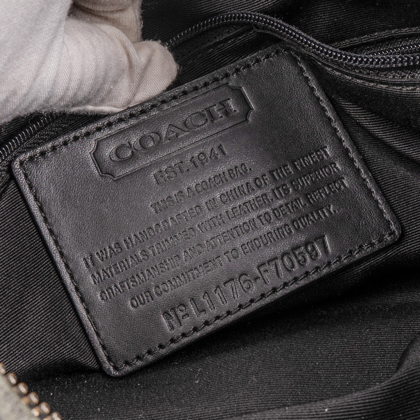 Coach Monogram Hobo Crossbody Shoulder Bag