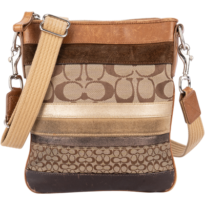Coach Monogram Hobo Crossbody Schultertasche