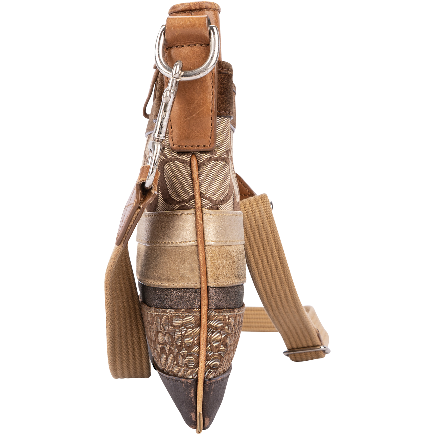 Coach Monogram Hobo Crossbody Shoulder Bag