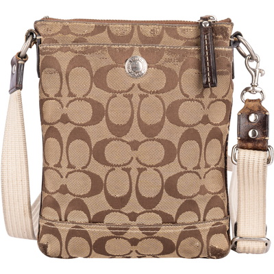 Coach Monogram Hobo Crossbody Schultertasche