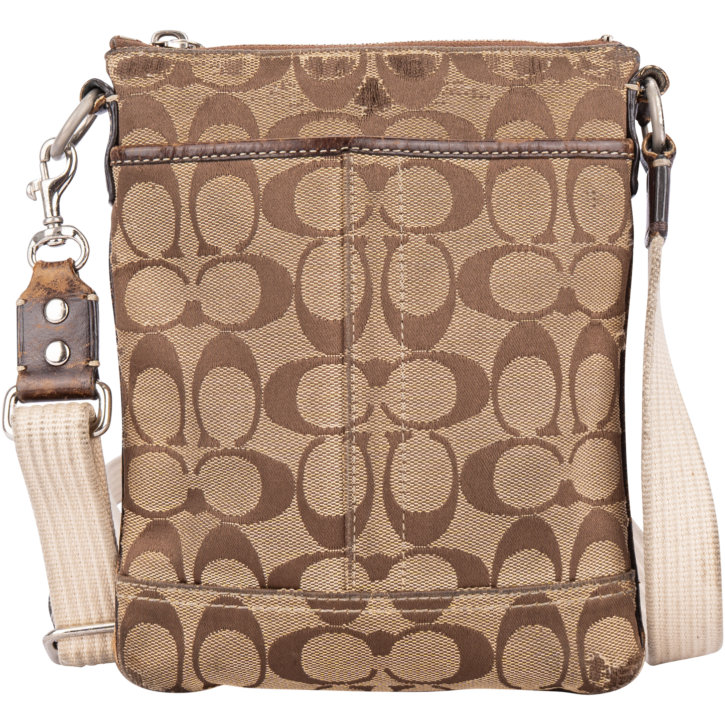 Coach Monogram Hobo Crossbody Shoulder Bag