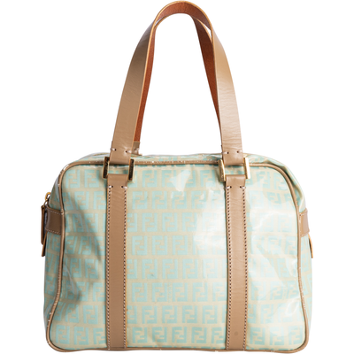 Fendi Zucchino Monogram Vinyl Shoulder Bag