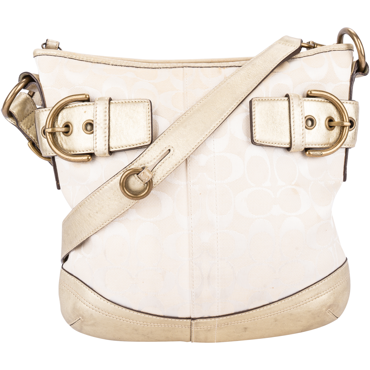 Coach Monogram Hobo Crossbody Shoulder Bag