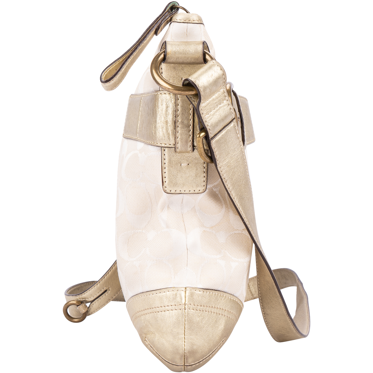 Coach Monogram Hobo Crossbody Shoulder Bag