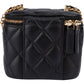 Chanel Quilted Lambskin Mini CC Charmy Vanity Handbag