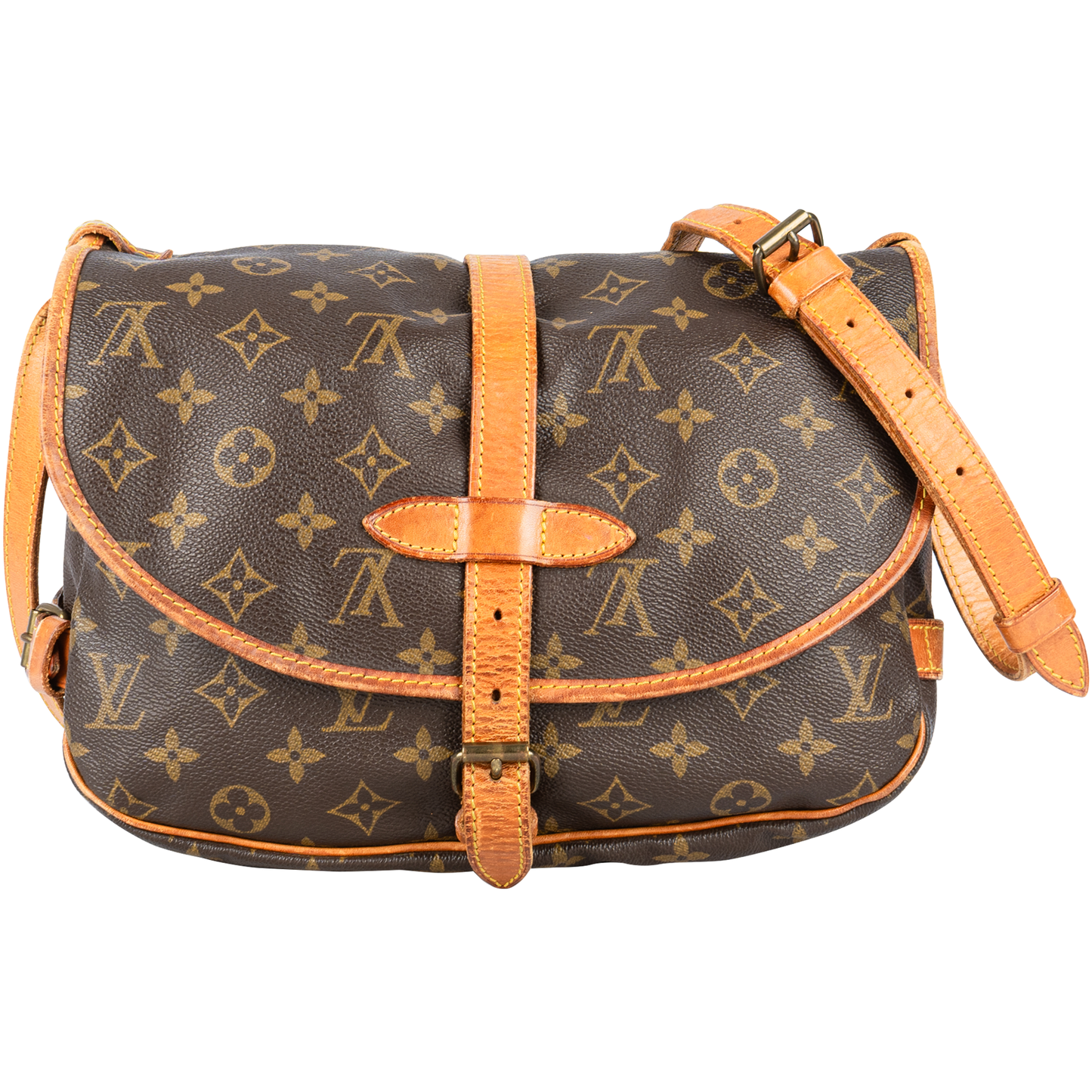 Louis Vuitton Canvas Monogram Saumur 30 Crossbody Bag