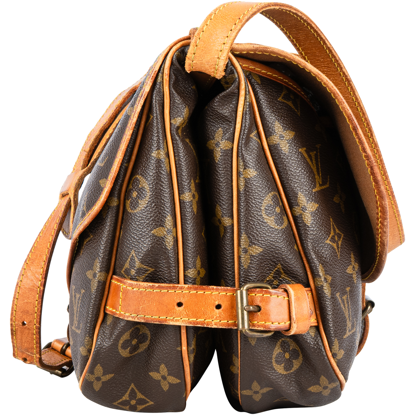 Louis Vuitton Canvas Monogram Saumur 30 Crossbody Bag