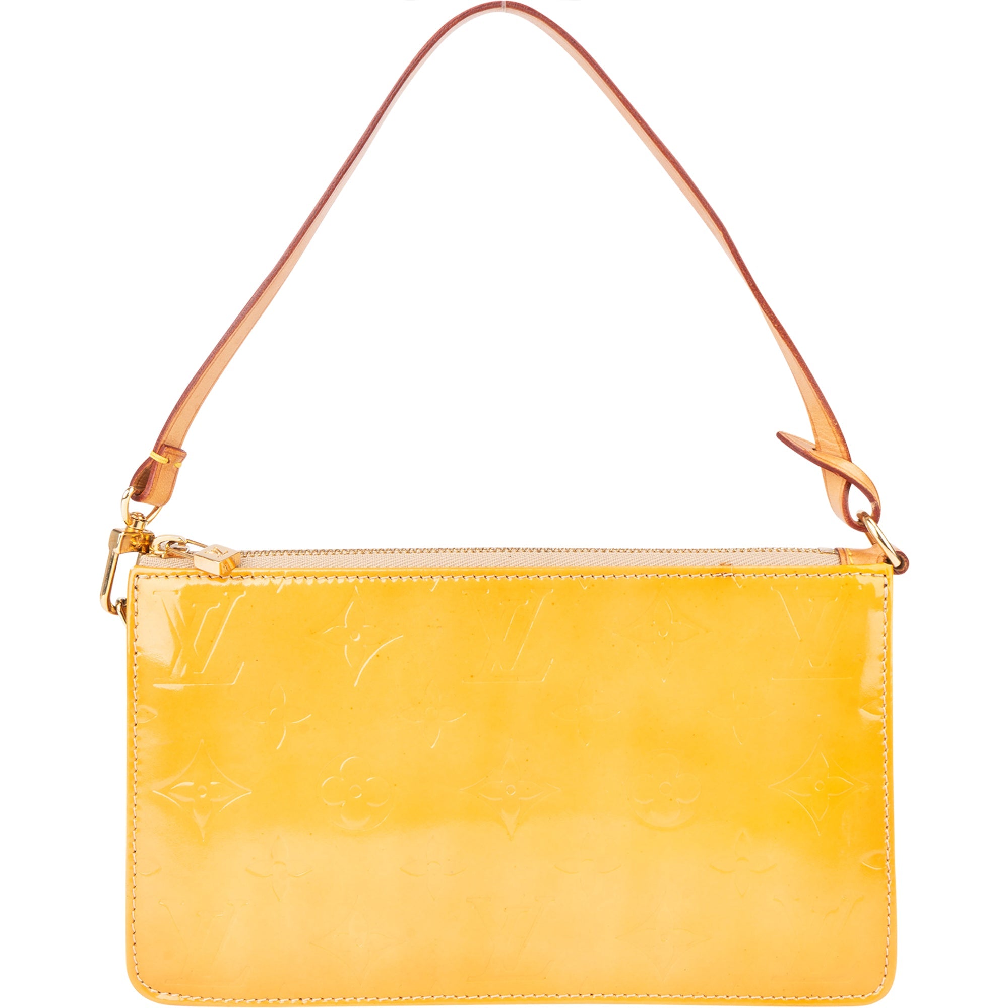 Louis Vuitton Yellow Vernis Monogram Lexington Handbag