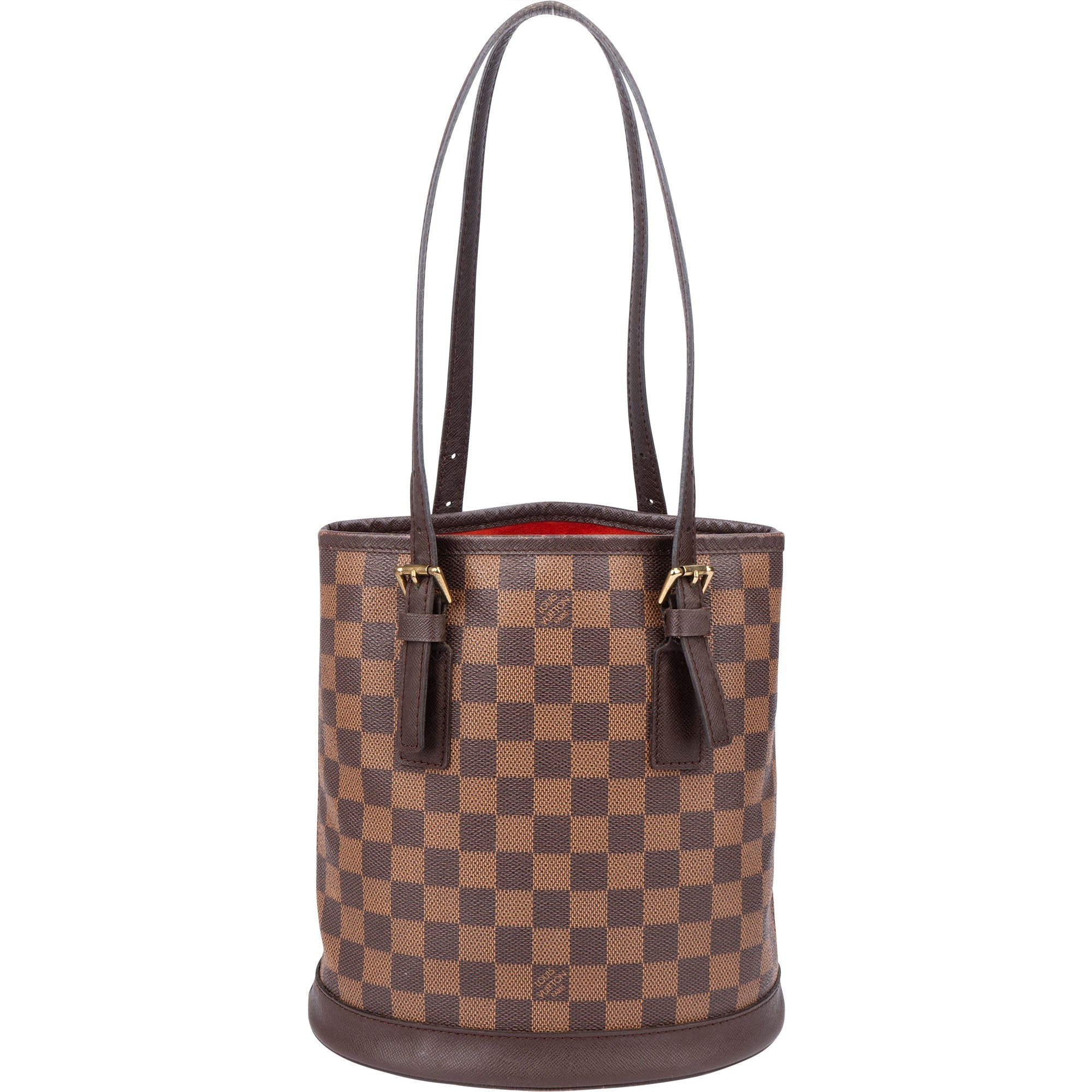 Louis Vuitton Damier Ebene Monogram Bucket Bag PM Handbag