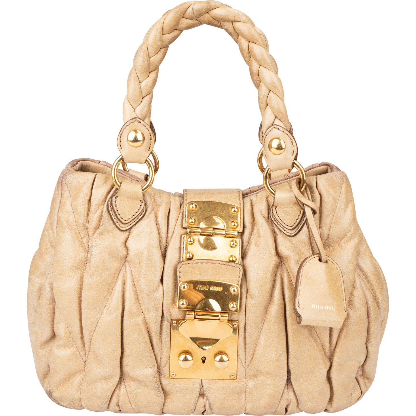 Miu Miu Quilted Leather Handbag