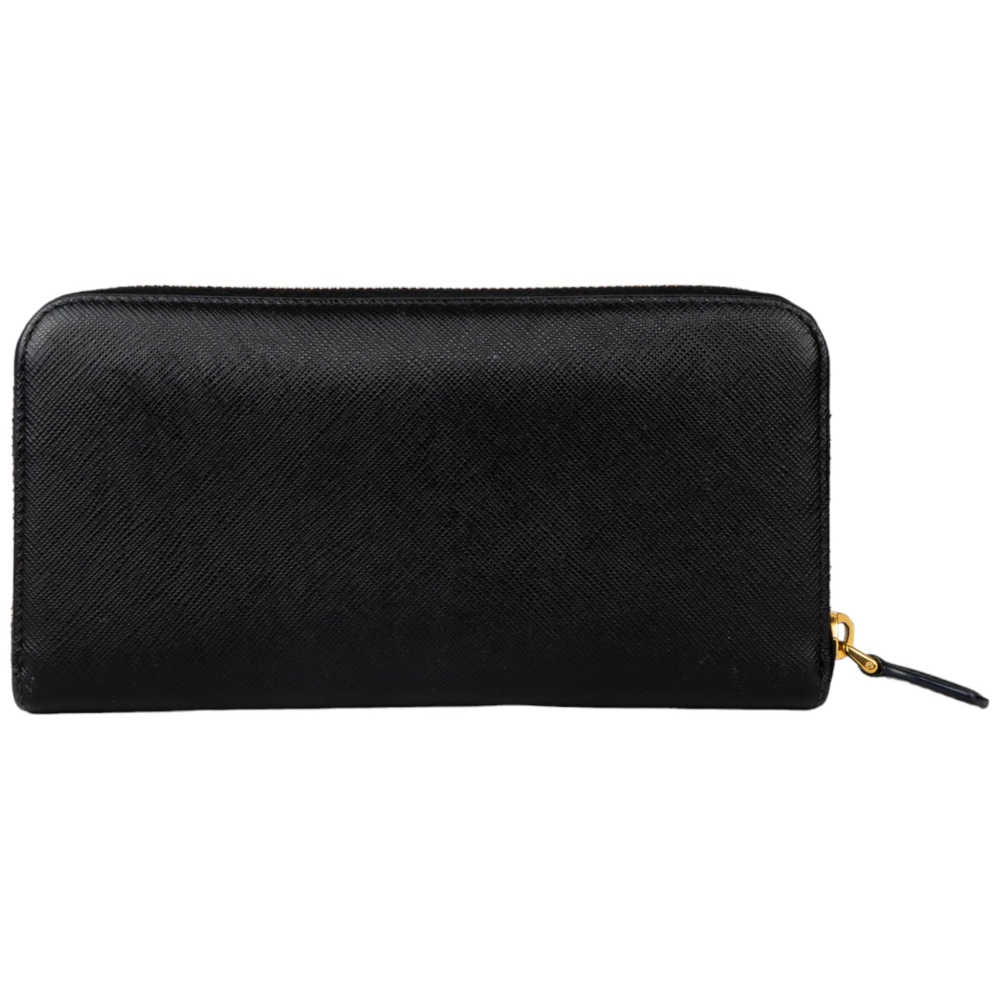 Prada Black Leather Long Wallet