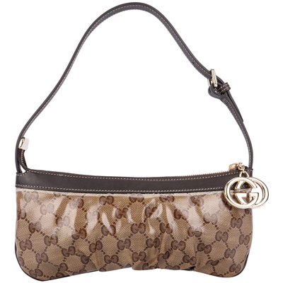 Gucci GG Monogram Crystal Pochette