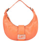 Fendi Orange Leather Limited FF Buckle Hobo Bag