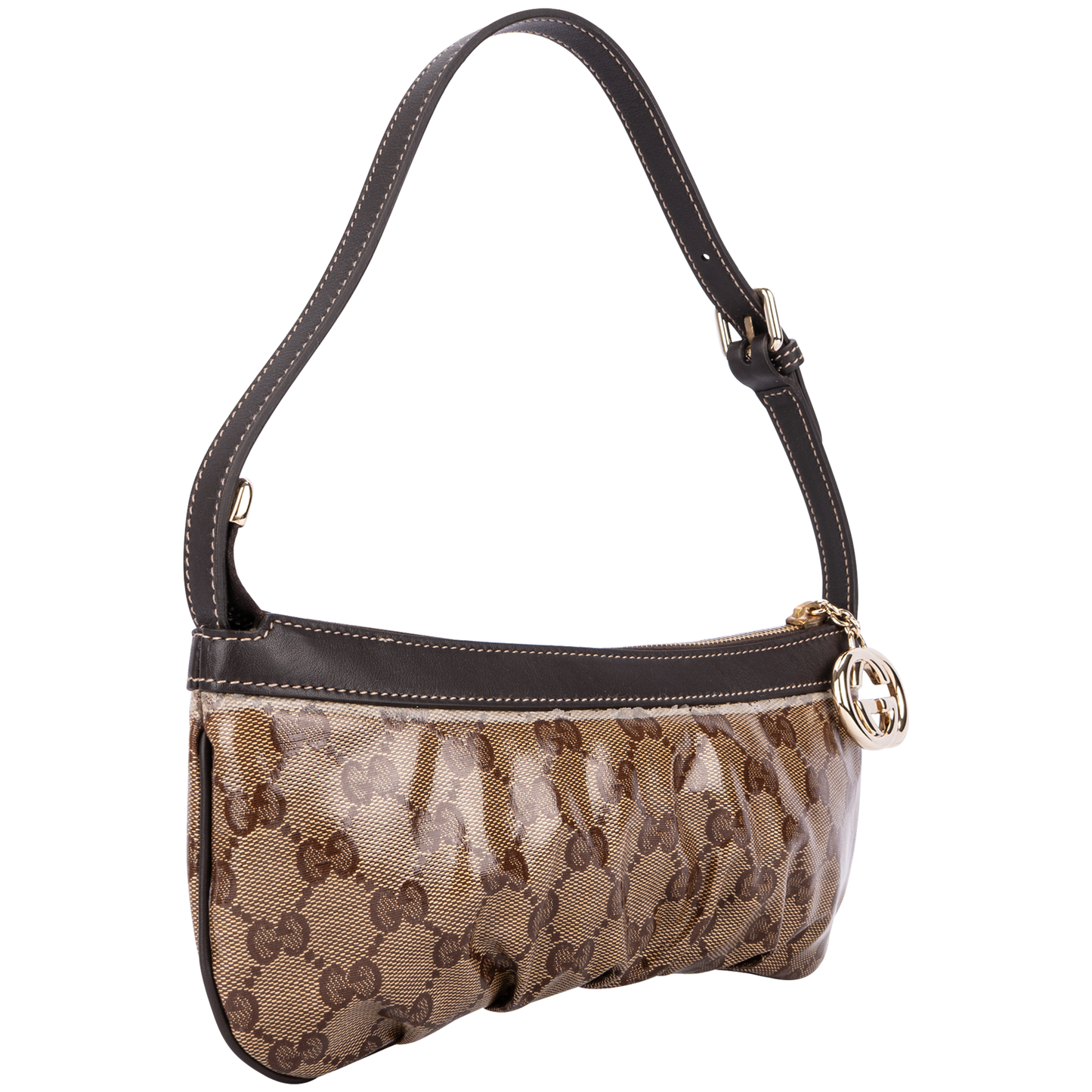 Gucci GG Monogram Crystal Pochette