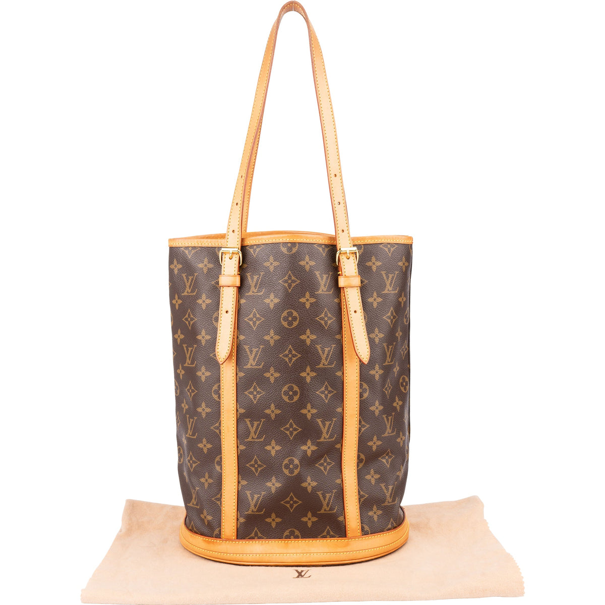Louis Vuitton Canvas Monogram Bucket Bag GM Shoulder Bag
