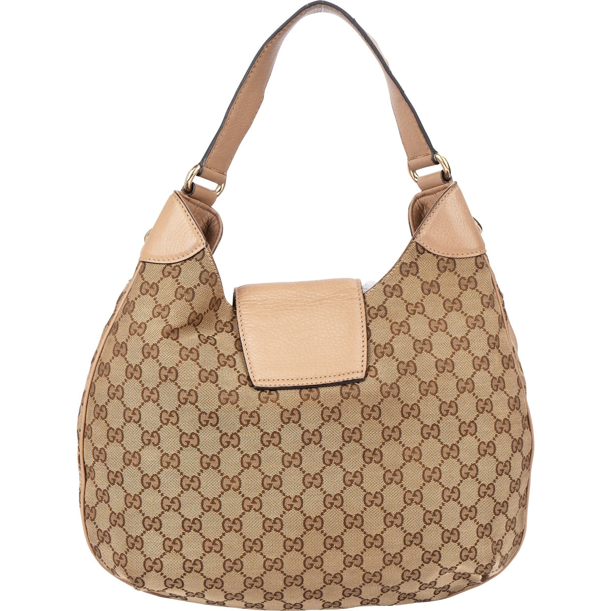 Gucci GG Monogram Horsebit Hobo Shoulder Bag