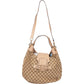 Gucci GG Monogram Horsebit Hobo Shoulder Bag