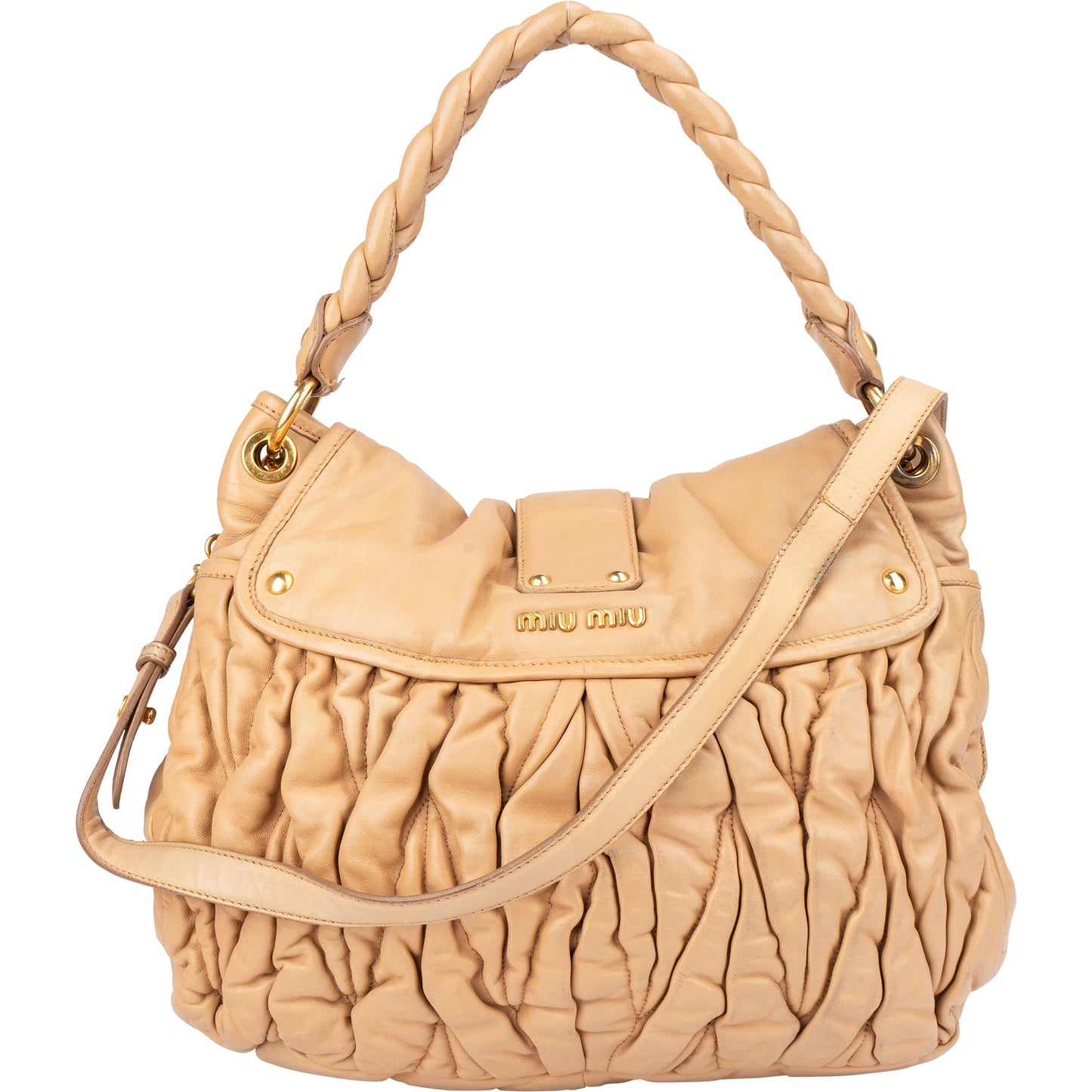 Miu Miu Quilted Leather City Handbag