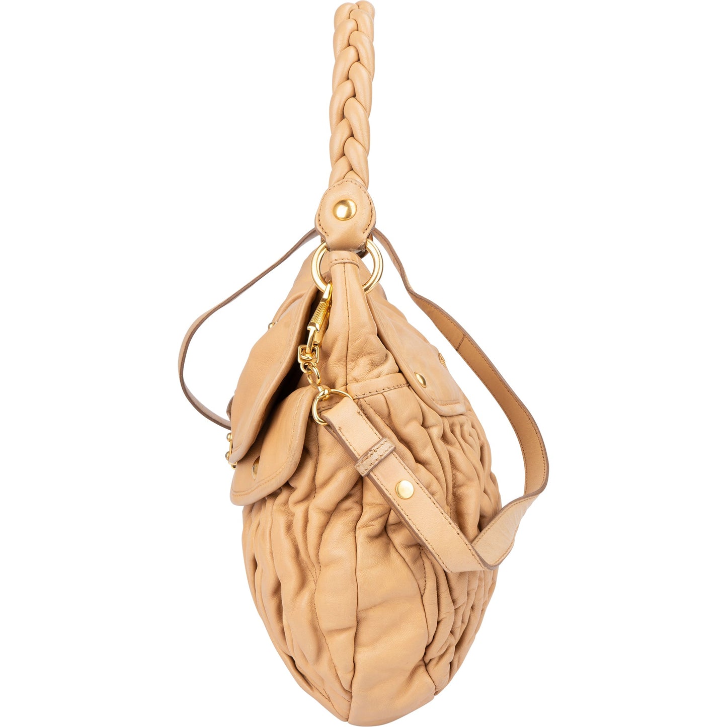 Miu Miu Quilted Leather City Handbag