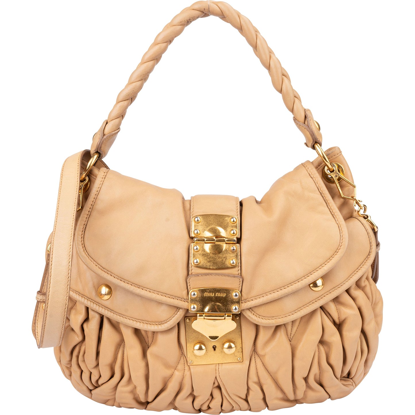 Miu Miu Quilted Leather City Handbag