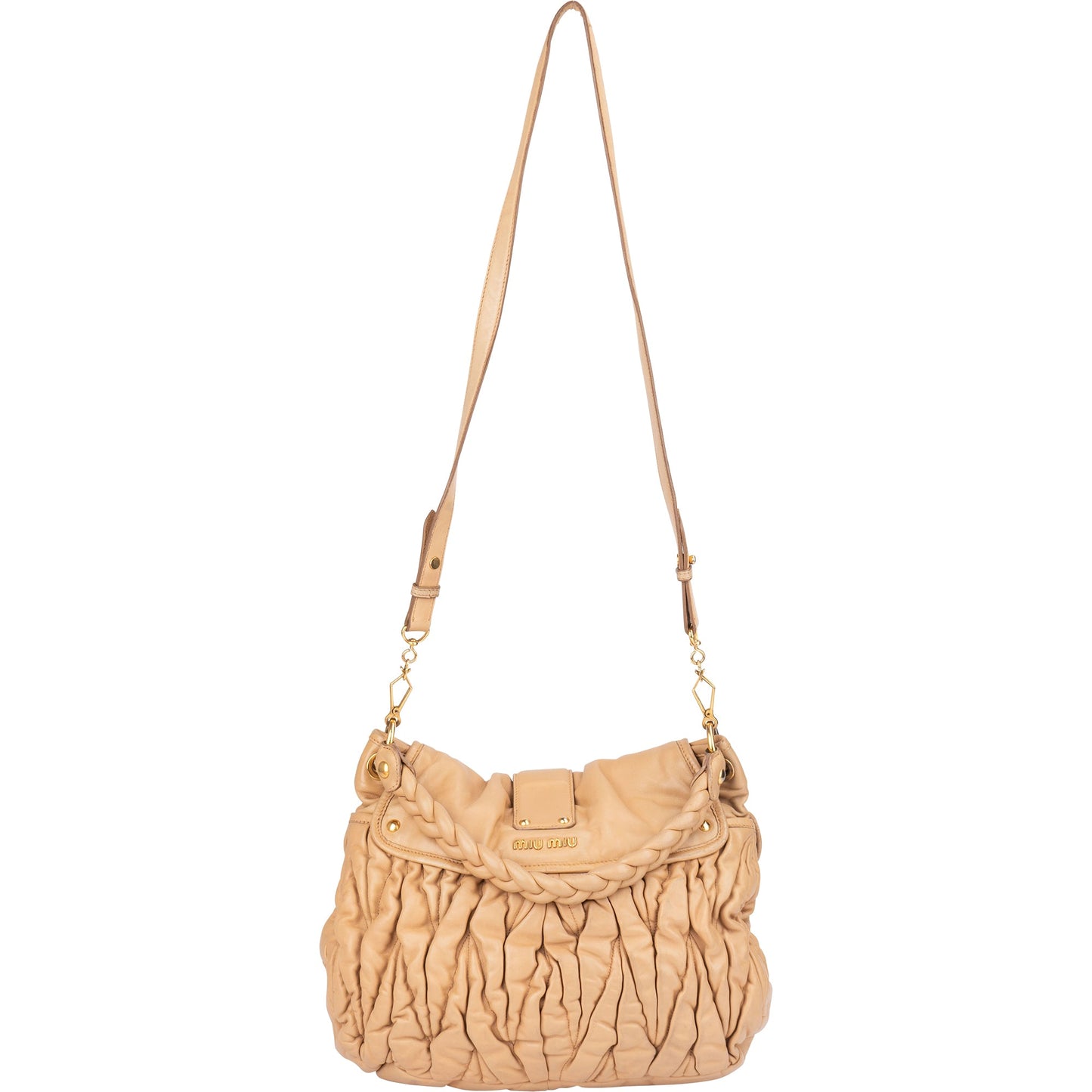 Miu Miu Quilted Leather City Handbag