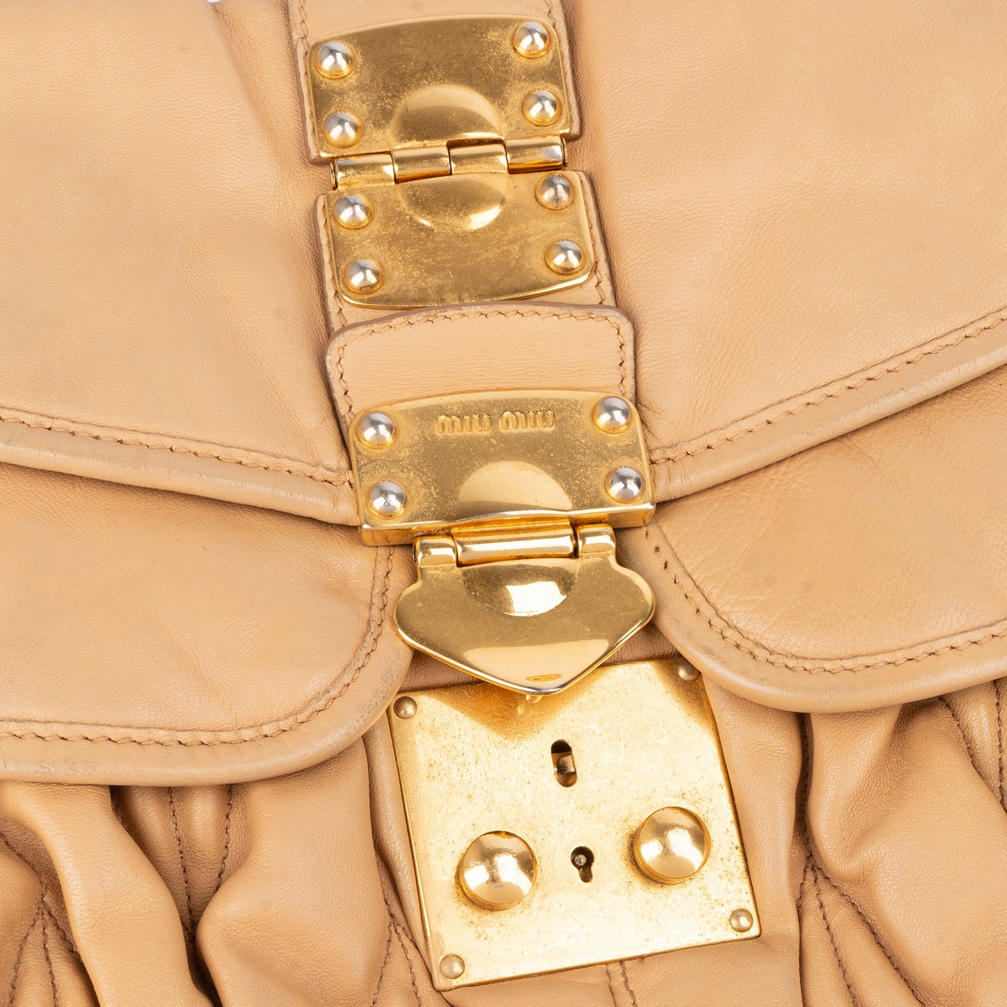 Miu Miu Quilted Leather City Handbag