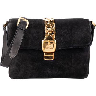 Gucci Black Sylvie Shoulder Bag