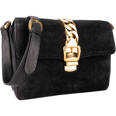 Gucci Black Sylvie Shoulder Bag