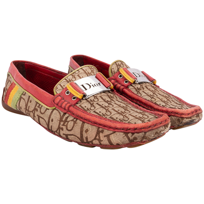Dior Monogram Leather Rasta Loafers