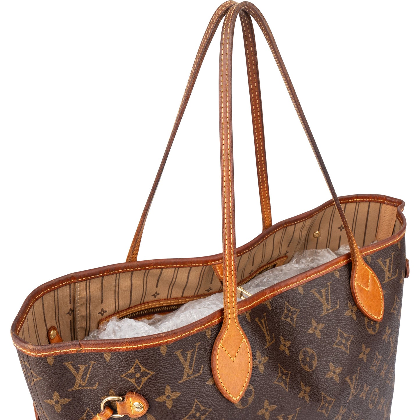Louis Vuitton Canvas Monogram Neverfull MM Shopper Handbag