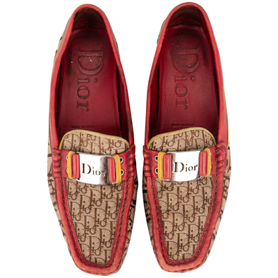 Dior Monogram Leather Rasta Loafers