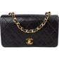Chanel Quilted Lambskin 24K Gold Single Flap Crossbody Bag