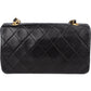 Chanel Quilted Lambskin 24K Gold Single Flap Crossbody Bag